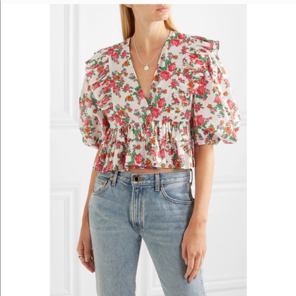Rhode Tops - ISO RHODE Elodie Floral Print Blouse